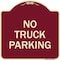 Signmission No Parking No Truck Parking Heavy-Gauge Aluminum Architectural Sign, 18" x 18", BU-1818-23661 A-DES-BU-1818-23661 - alternate 1